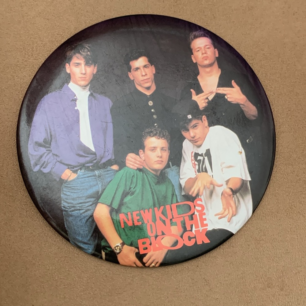 4 Vintage New Kids On The Block NKOTB 6 inch 6” Pin Button - Picture 4 of 7